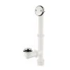 Everbilt Easy Touch 1-1/2 in. White Poly Pipe Bath Waste and Overflow Drain in Chrome