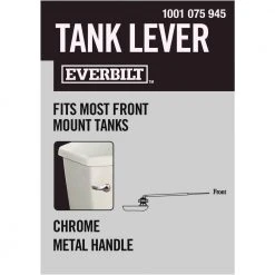 Everbilt Front Mount Toilet Tank Lever in Chrome -Everbilt Store chrome everbilt toilet handles 224115 cp 76 1000