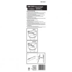 Everbilt Universal Toilet Tank Lever with Plastic Handle and Arm in Chrome Plated -Everbilt Store chrome everbilt toilet handles 224382 cp 44 1000