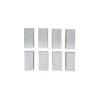 Everbilt 1/2 in. x 1 in. Clear Soft Rubber Like Plastic Self-Adhesive Rectangular Bumpers (8-Pack)