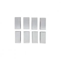 Everbilt 1/2 in. x 1 in. Clear Soft Rubber Like Plastic Self-Adhesive Rectangular Bumpers (8-Pack)