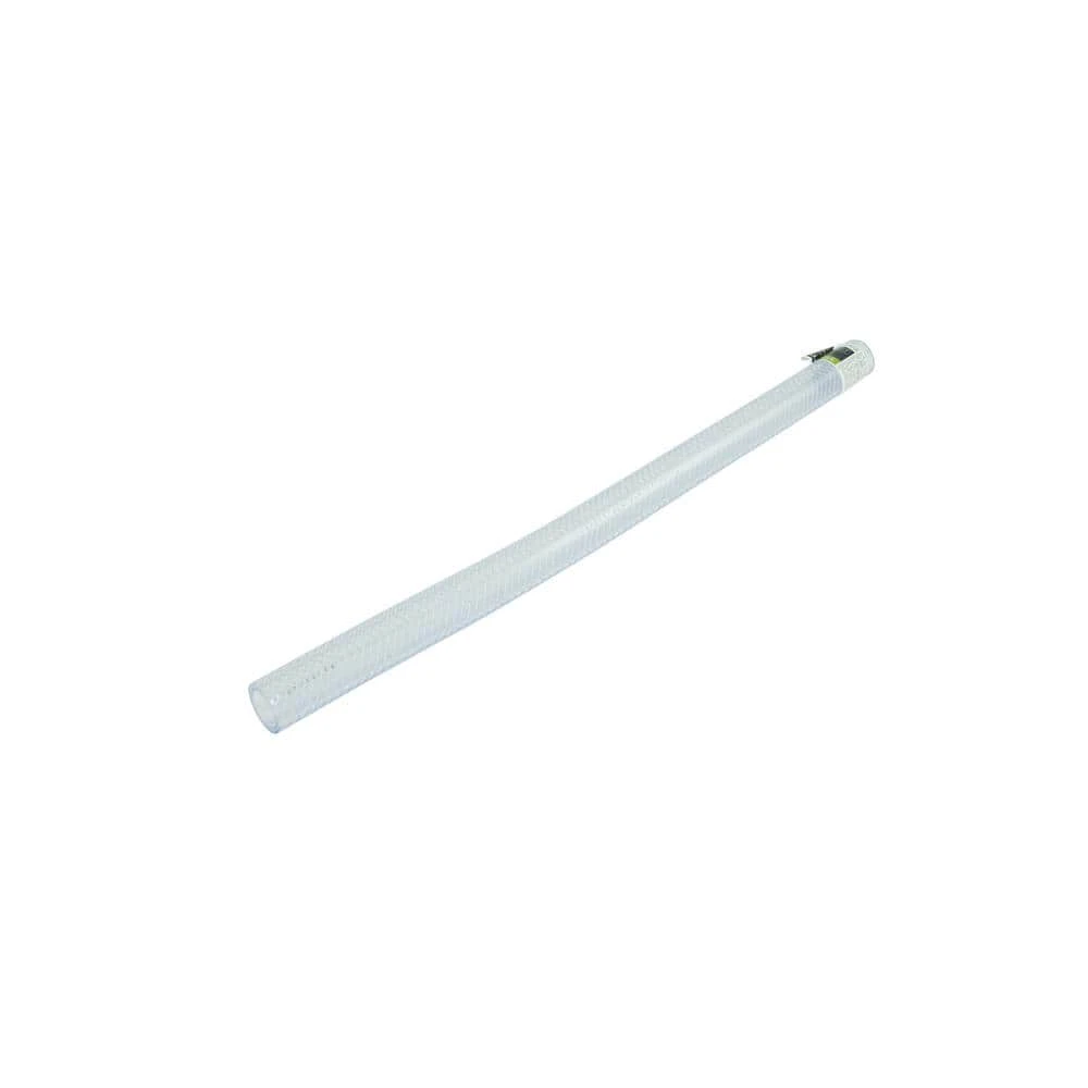 Everbilt 1-3/8 in. O.D. x 1 in. I.D. x 24 in. Clear PVC Braided Vinyl Tube 2 Everbilt 1-3/8 in. O.D. x 1 in. I.D. x 24 in. Clear PVC Braided Vinyl Tube - Image 2