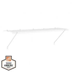 Everbilt 4ft x 12in Fixed Mount Shelf Kit