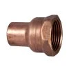 Everbilt 1/2 in. x 3/4 in. Copper Pressure Cup x FIP Female Adapter Fitting