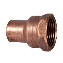 Everbilt 1/2 in. x 3/4 in. Copper Pressure Cup x FIP Female Adapter Fitting