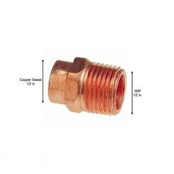 Everbilt 1/2 in. x 3/4 in. Copper Pressure Cup x MIP Male Adapter Fitting -Everbilt Store copper everbilt copper fittings c604hd1234 d4 1000