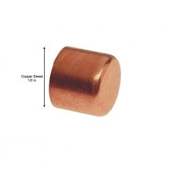 Everbilt 1/2 in. Copper Pressure Tube Cap Fitting -Everbilt Store copper everbilt copper fittings c617hd12 d4 1000