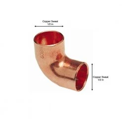 Everbilt 1/2 in. x 1/2 in. Copper 90-Degree Cup x Cup Elbow (10-Pack) -Everbilt Store copper everbilt copper fittings cp607hd12 d4 1000