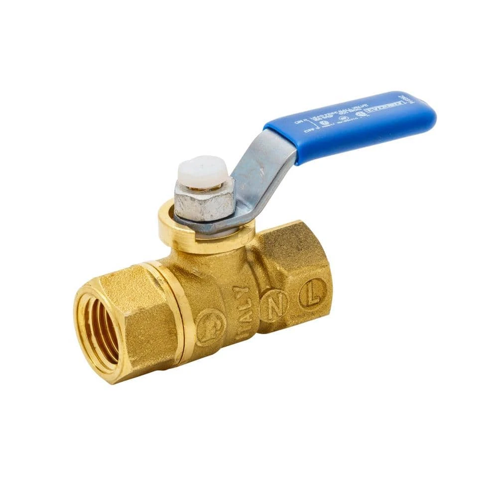 Everbilt 1/4 in. Brass FPT Full Port Threaded Ball Valve 1 Everbilt 1/4 in. Brass FPT Full Port Threaded Ball Valve