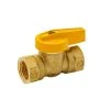 Everbilt 1/2 in. Brass Lever-Handle FPT 1-Piece Body Gas Ball Valve