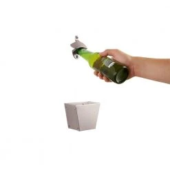 Everbilt Satin Nickel Bottle Opener and Cap Catcher -Everbilt Store everbilt bottle openers 23374 1f 1000