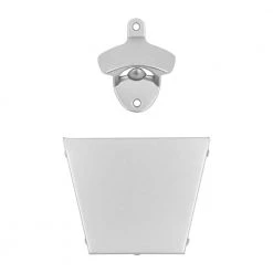 Everbilt Satin Nickel Bottle Opener and Cap Catcher