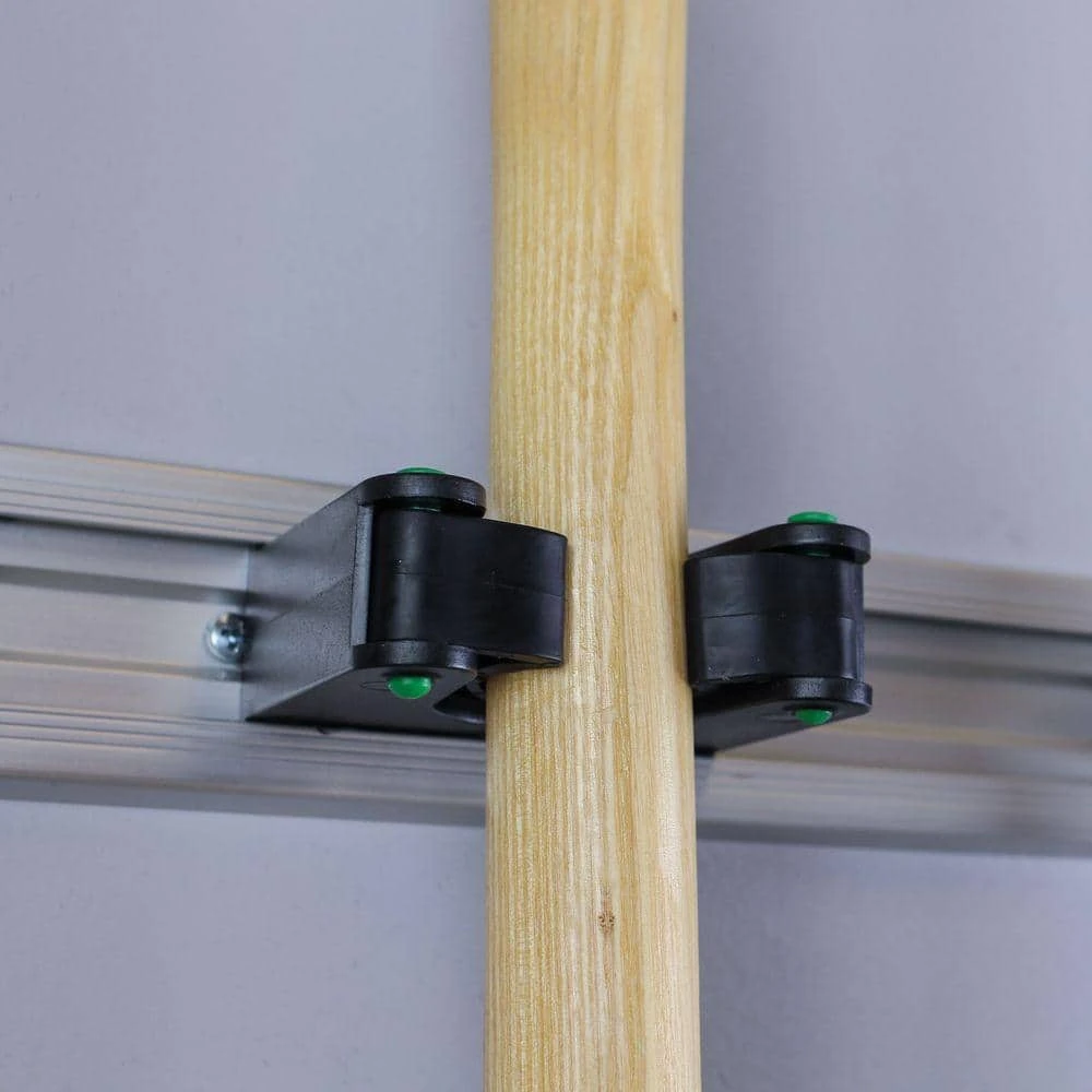 Everbilt 20 in. Adjustable Storage Wall Mount Tool Bar with 3 Rubber Grip Hooks in Black 4 Everbilt 20 in. Adjustable Storage Wall Mount Tool Bar with 3 Rubber Grip Hooks in Black - Image 4