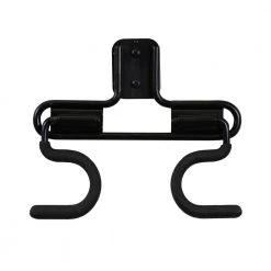 Everbilt 50 lbs. Heavy-Duty Wall Mounted Steel Double S-Hook in Vinyl Coated Black Mounting Hardware Included