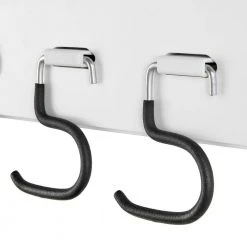 Everbilt White Board Wall-Mounted Garage Storage Tool Holder Organizer with Black S-Hooks 10 Everbilt White Board Wall-Mounted Garage Storage Tool Holder Organizer with Black S-Hooks -Everbilt Store everbilt broom holders 69657 4f 1000