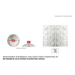 Everbilt 3/8 in. Clear Soft Rubber Like Plastic Self-Adhesive Round Bumpers (16-Pack) 21 Everbilt 3/8 in. Clear Soft Rubber Like Plastic Self-Adhesive Round Bumpers (16-Pack) -Everbilt Store everbilt cabinet bumpers 49964 76 1000