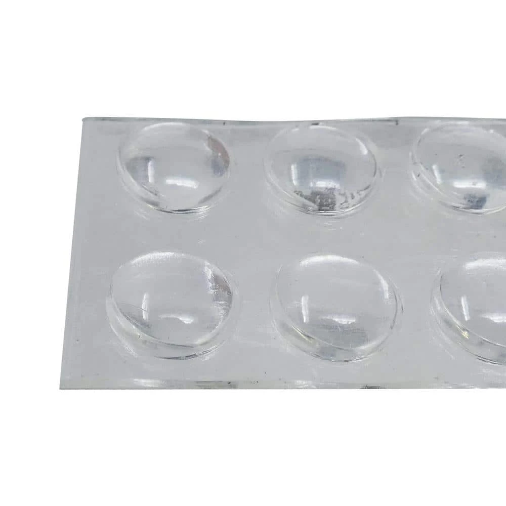 Everbilt 3/8 in. Clear Soft Rubber Like Plastic Self-Adhesive Round Bumpers (16-Pack) 10 Everbilt 3/8 in. Clear Soft Rubber Like Plastic Self-Adhesive Round Bumpers (16-Pack) - Image 10