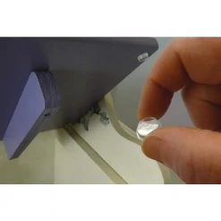 Everbilt 1/2 in. Clear Soft Rubber Like Plastic Self-Adhesive Round Bumpers (16-Pack) -Everbilt Store everbilt cabinet bumpers 49967 a0 1000