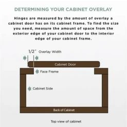 Everbilt 35 mm 105-Degree 1/2 in. Overlay Soft Close Cabinet Hinge 5-Pairs (10 Pieces) -Everbilt Store everbilt cabinet hinges h1530se np u1 fa 1000