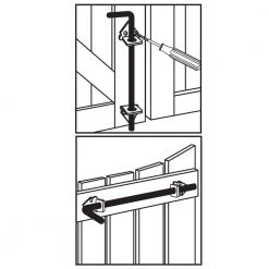 Everbilt 18 in. Black Cane Bolt -Everbilt Store everbilt cane bolts 18115 66 1000