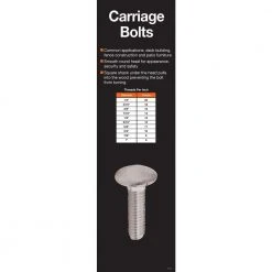 Everbilt 1/2 in.-13 x 8 in. Galvanized Carriage Bolt (25-Pack) -Everbilt Store everbilt carriage bolts 803630 76 1000