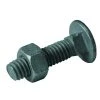 Everbilt 3/8-16 in. x 2 in. Galvanized Metal Carriage Bolt and Nut (10-Sets Per Bag)