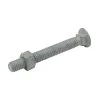 Everbilt 3/8 in. x 3 in. Galvanized Metal Carriage Bolt with Nut (10-Pack)
