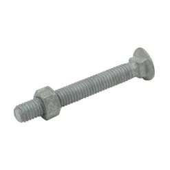 Everbilt 3/8 in. x 3 in. Galvanized Metal Carriage Bolt with Nut (10-Pack)