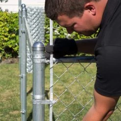 Everbilt 4 ft. Galvanized Metal Chain Link Fence Tension Bar -Everbilt Store everbilt chain link fence accessories 328512dpteb c3 1000