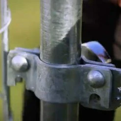 Everbilt 1-3/8 in. Galvanized Metal Panel Clamp with Nuts and Bolts (Sets of 2) -Everbilt Store everbilt chain link fence accessories 328526eb 31 1000