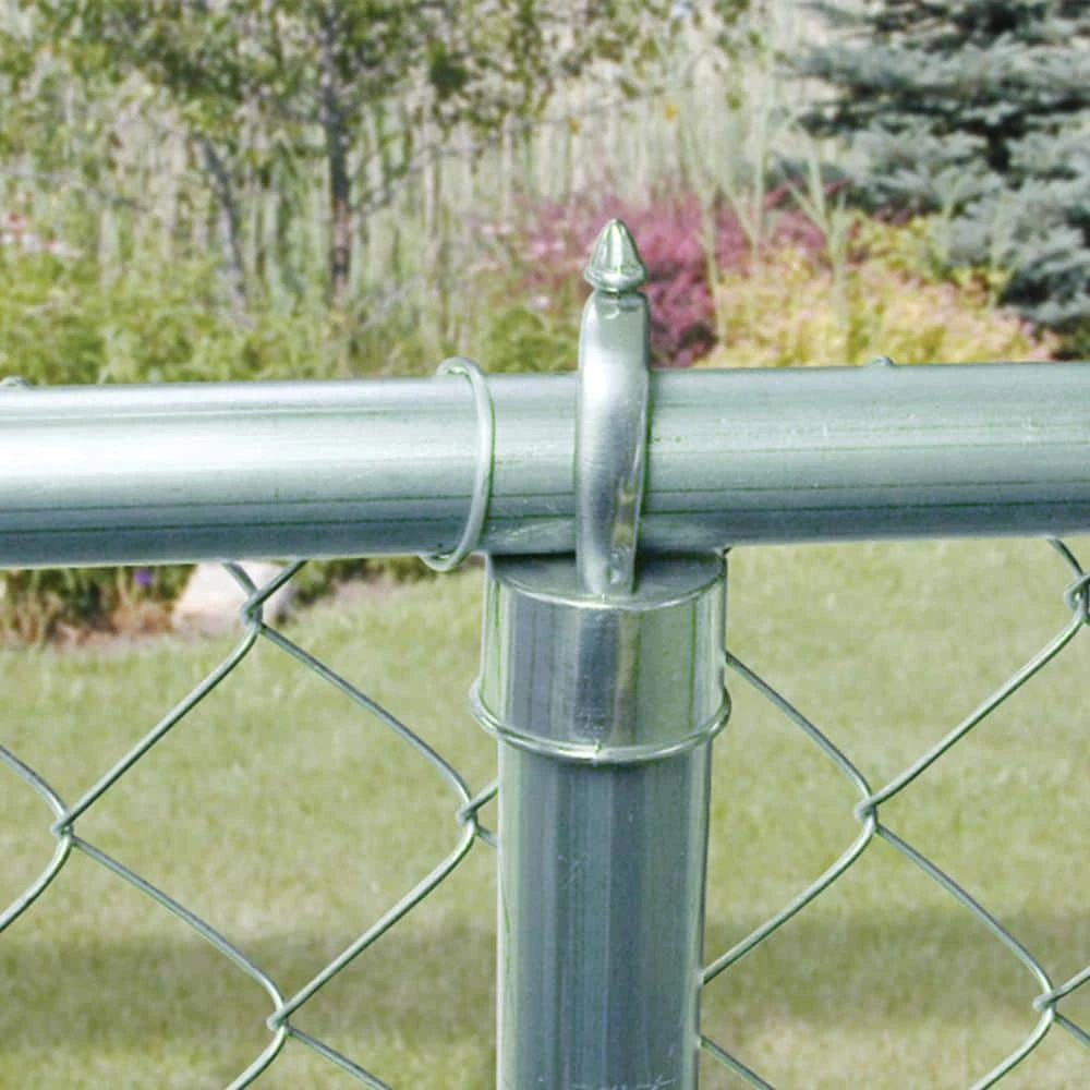 Everbilt 1-3/8 in. Dia x 10 ft. 6 in. L 17-Gauge Galvanized Metal Top Rail Chain Link Fence Post 2 Everbilt 1-3/8 in. Dia x 10 ft. 6 in. L 17-Gauge Galvanized Metal Top Rail Chain Link Fence Post - Image 2