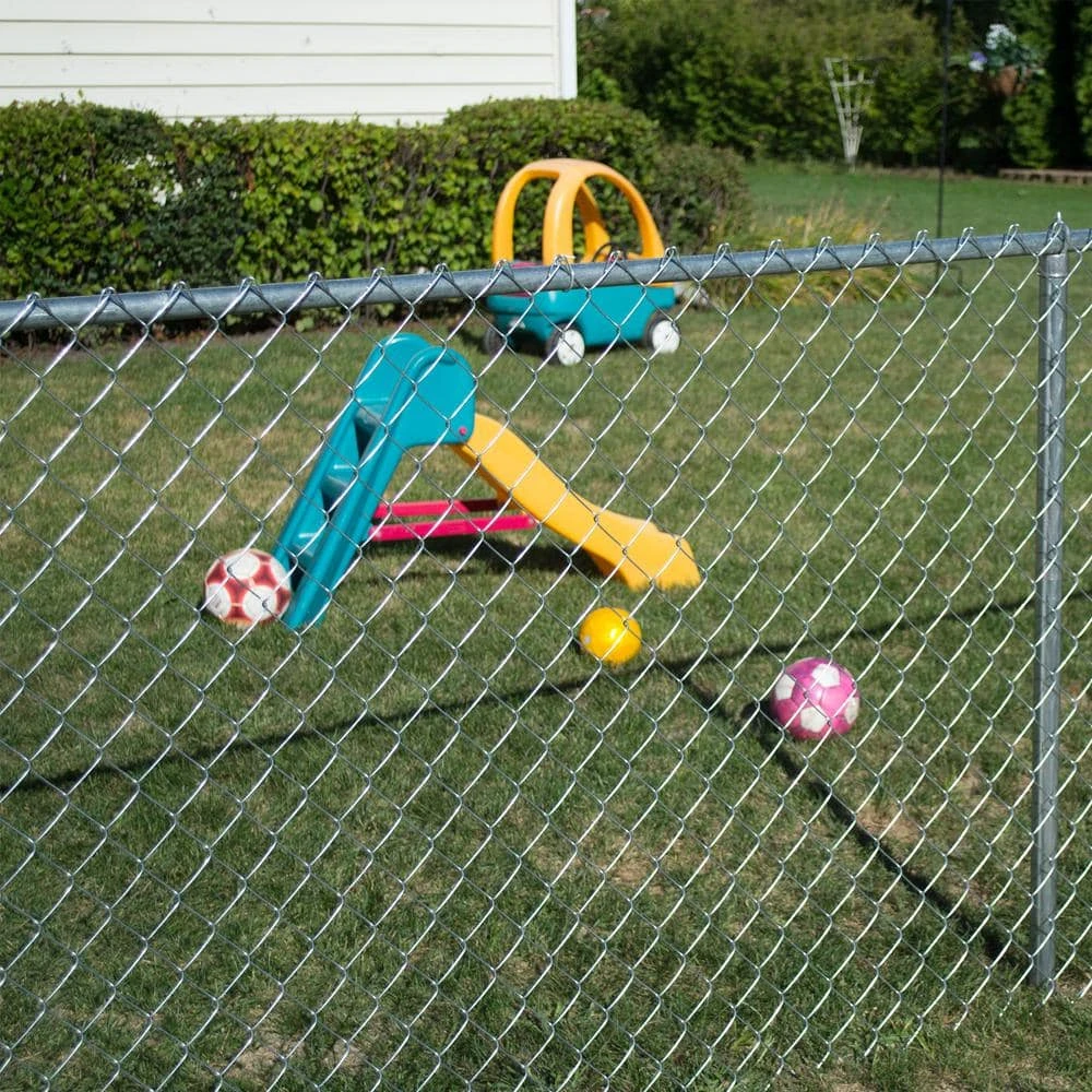 Everbilt 60 in. x 50 ft. 11.5-Gauge Galvanized Steel Chain Link Fence Fabric 2 Everbilt 60 in. x 50 ft. 11.5-Gauge Galvanized Steel Chain Link Fence Fabric - Image 2