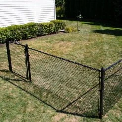 Everbilt 48 in. x 50 ft. 9-Gauge Black Fabric Chain Link 12 Everbilt 48 in. x 50 ft. 9-Gauge Black Fabric Chain Link -Everbilt Store everbilt chain link fence fabric 308864eb 44 1000