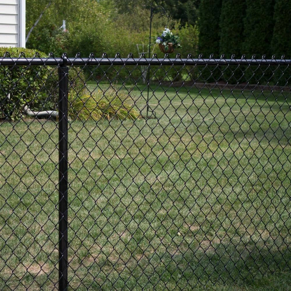 Everbilt 48 in. x 50 ft. 9-Gauge Black Fabric Chain Link 3 Everbilt 48 in. x 50 ft. 9-Gauge Black Fabric Chain Link - Image 3