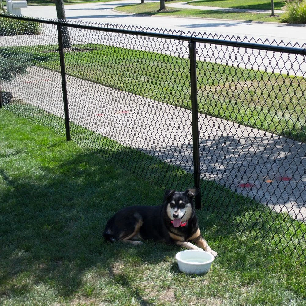 Everbilt 48 in. x 50 ft. 9-Gauge Black Fabric Chain Link 2 Everbilt 48 in. x 50 ft. 9-Gauge Black Fabric Chain Link - Image 2