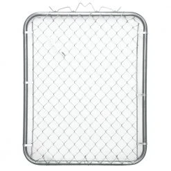 Everbilt 3.5 ft. x 4 ft. Galvanized Steel Bent Frame Walk-Through Chain Link Fence Gate (Actual Gate Size: 38 in. x 48 in.)