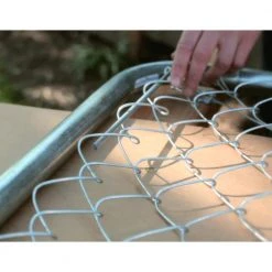 Everbilt 6 ft. W x 4 ft. H Metal Expandable Galvanized Chain Link Fence Gate Kit (Actual Gate Width: 26 in. to 68 in.) -Everbilt Store everbilt chain link fence gates 3283adj48eb 1f 1000