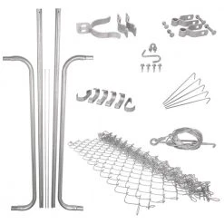 Everbilt 6 ft. W x 4 ft. H Metal Expandable Galvanized Chain Link Fence Gate Kit (Actual Gate Width: 26 in. to 68 in.) -Everbilt Store everbilt chain link fence gates 3283adj48eb 44 1000