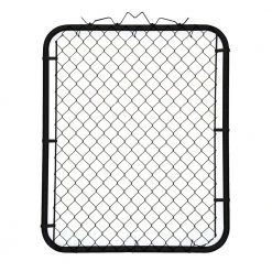 Everbilt 42 in. x 48 in. Chain Link Fence Metal Gate - Black