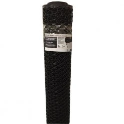 Everbilt 36 in. x 5-9/10 in. Black PVC Poultry Netting