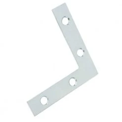 Everbilt 2-1/2 in. Zinc-Plated Flat Corner Brace (20-Pack)