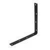 Everbilt 10 in. Black Hammered Corner Brace (4-Pack)