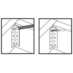 Everbilt 3-1/2 in. Zinc-Plated Inside Corner Brace (4-Pack) -Everbilt Store everbilt corner braces 20492 fa 1000