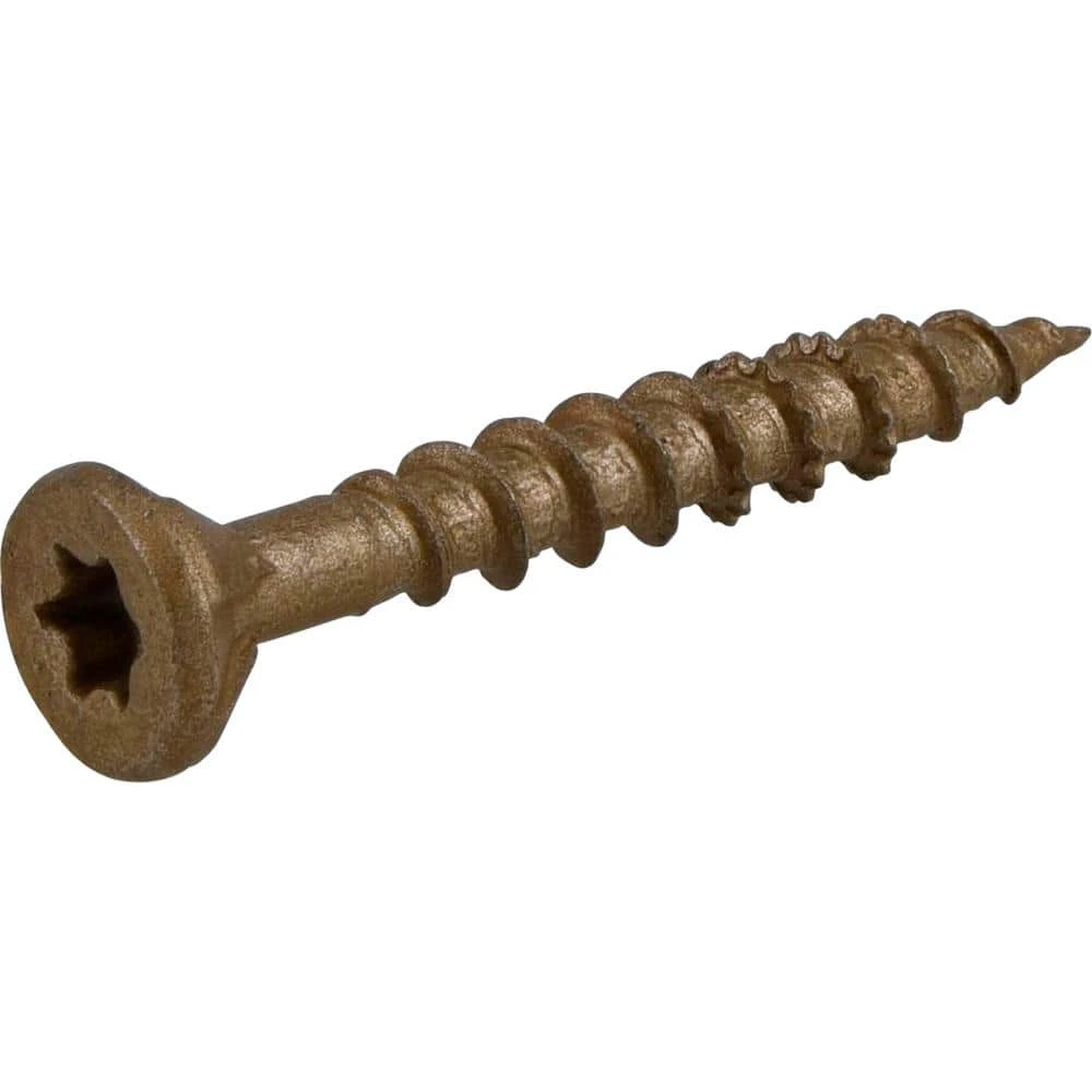 Everbilt #8 x 1-1/4 in. Star Drive Flat Head Exterior Wood Screws (242-Pack) 2 Everbilt #8 x 1-1/4 in. Star Drive Flat Head Exterior Wood Screws (242-Pack) - Image 2