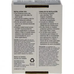 Everbilt #8 x 1-1/2 in. Star Drive Flat Head Exterior Wood Screws (203-Pack) -Everbilt Store everbilt deck screws 117334 44 1000