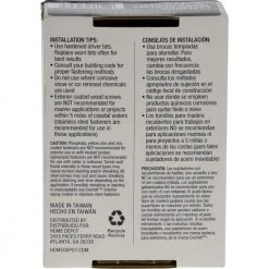 Everbilt #9 x 2-1/2 in. Star Drive Flat Head Exterior Wood Screws (100-Pack) -Everbilt Store everbilt deck screws 117337 44 1000