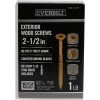 Everbilt #10 x 2-1/2 in. Star Drive Flat Head Exterior Wood Screws (83-Pack)