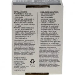 Everbilt #10 x 3-1/2 in. Star Drive Flat Head Exterior Wood Screws (59-Pack) 9 Everbilt #10 x 3-1/2 in. Star Drive Flat Head Exterior Wood Screws (59-Pack) -Everbilt Store everbilt deck screws 117341 44 1000