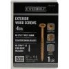 Everbilt #10 x 4 in. Star Drive Flat Head Exterior Wood Screws (52-Pack)
