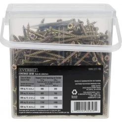 Everbilt #9 x 2-1/2 in. Star Drive Flat Head Interior Wood Screws (501-Pack) -Everbilt Store everbilt deck screws 117349 44 1000